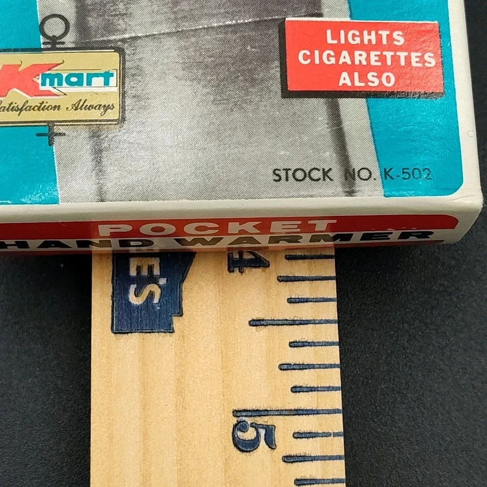Vtg Pocket Hand Warmer Kmart 1960's Original NOT COMMON 60'S SEE BB11.5ON587